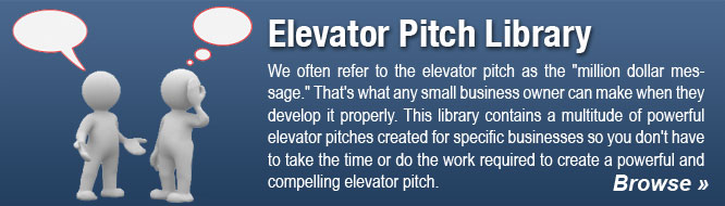 Elevator Pitch Library