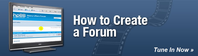 How To Create a Forum