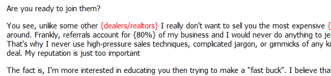 Sales Appointment Letter
