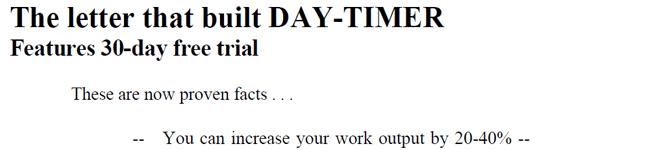 The Letter That Built Day-Timer